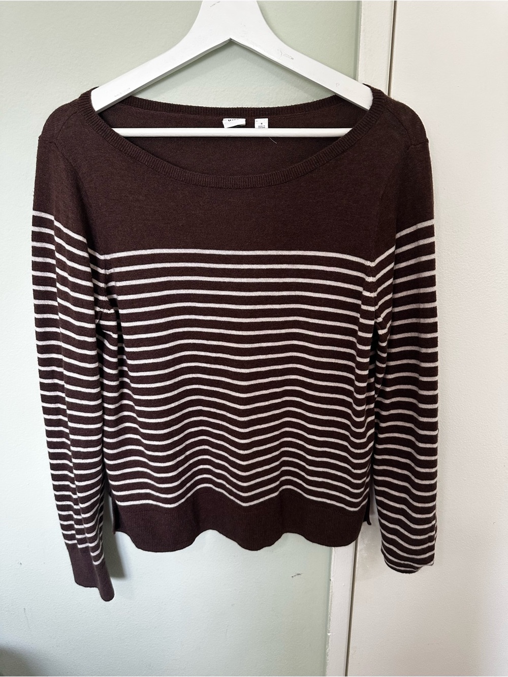 Brown & Cream Striped Women's Gap Sweater